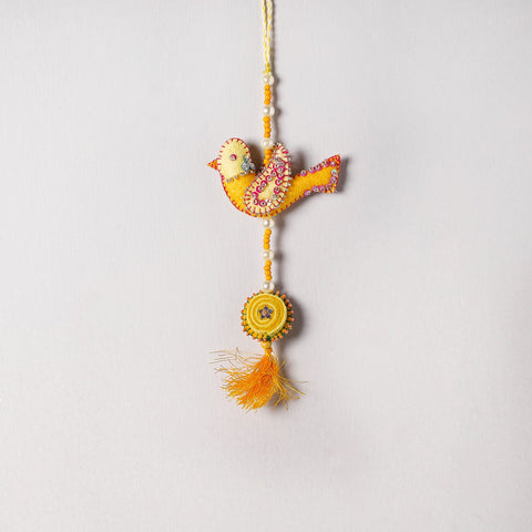  Buy Bird - Handmade Felt & Beadwork Wall Hanging 