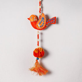  Buy Bird - Handmade Felt & Beadwork Wall Hanging 