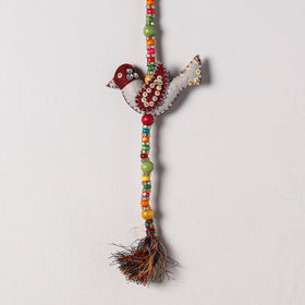  Buy Bird - Handmade Felt & Beadwork Wall Hanging 