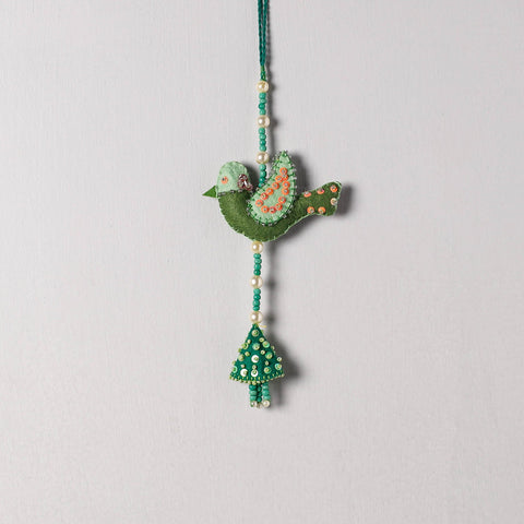  Buy Bird - Handmade Felt & Beadwork Wall Hanging 