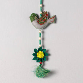  Buy Bird - Handmade Felt & Beadwork Wall Hanging 