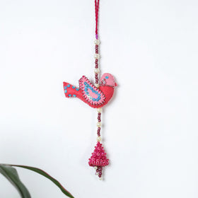  Buy Bird - Handmade Felt & Beadwork Wall Hanging 