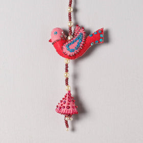  Buy Bird - Handmade Felt & Beadwork Wall Hanging 