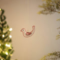 Shop Bird - Handmade Threadwork Stuffed Christmas Ornament