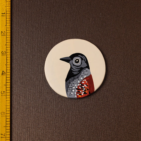  Bird - Handpainted Terracotta Fridge Magnet 