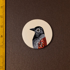  Bird - Handpainted Terracotta Fridge Magnet 
