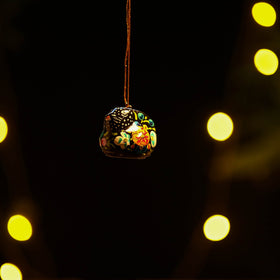 Bird - kashmir handpainted christmas decor ornament 80