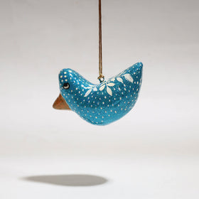 Bird - kashmir handpainted christmas decor ornament 86