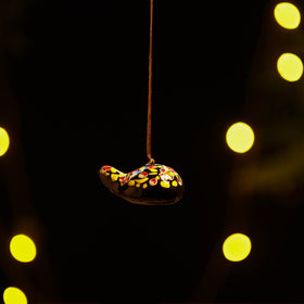 Bird - kashmir handpainted christmas decor ornament 91