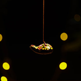 Bird - kashmir handpainted christmas decor ornament 91