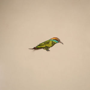 Bird - tholu bommalata leather puppet fridge magnet 13