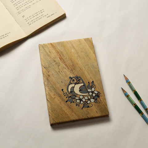 Birds - Water Hyacinth Handpainted Handmade Paper Notebook