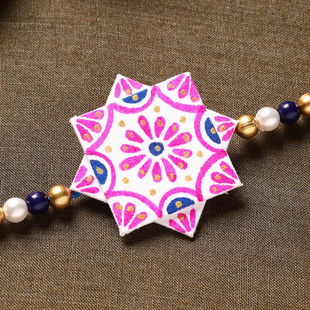  Bishnupur Handpainted Fabric Rakhi 