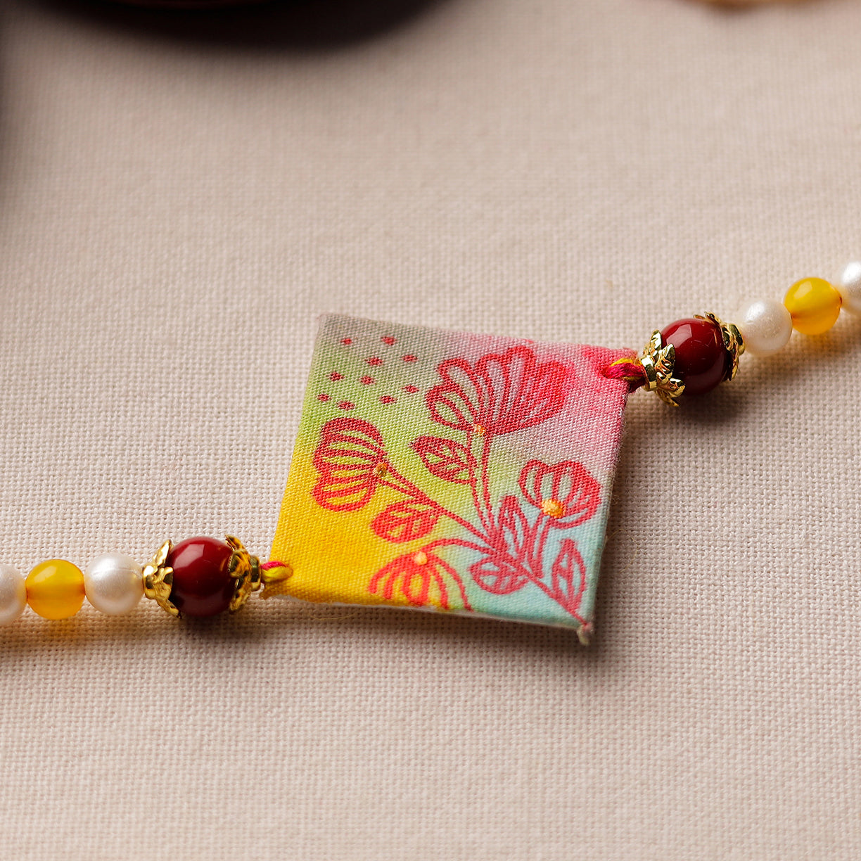  Bishnupur Handpainted Fabric Rakhi 14 