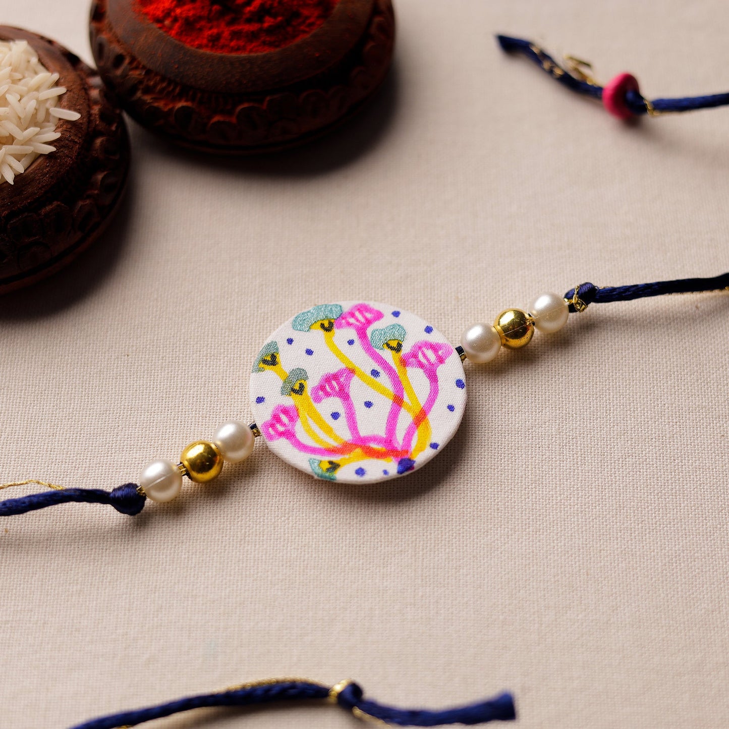  Bishnupur Handpainted Fabric Rakhi 15 