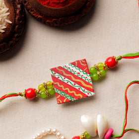  Bishnupur Handpainted Fabric Rakhi & Lumba Set 02 