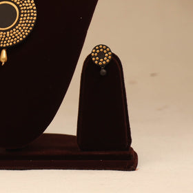 Bishnupur handpainted terracotta necklace set 03