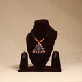 Bishnupur handpainted terracotta necklace set 05
