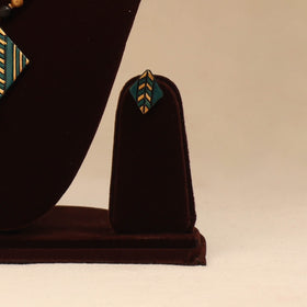 Bishnupur handpainted terracotta necklace set 08