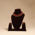 Bishnupur handpainted terracotta necklace set 11