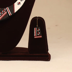 Bishnupur handpainted terracotta necklace set 14