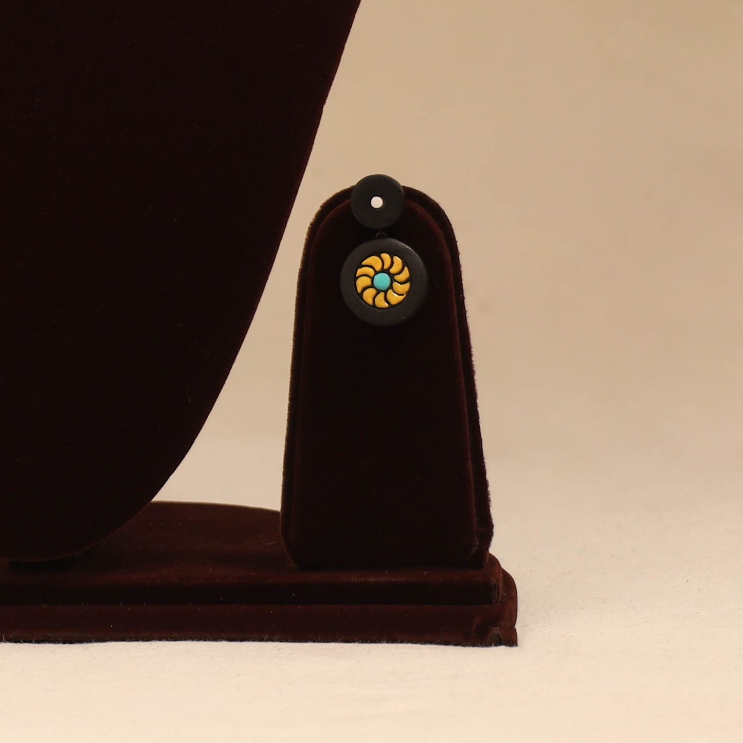 Bishnupur handpainted terracotta necklace set 16