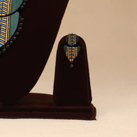 Bishnupur handpainted terracotta necklace set 21