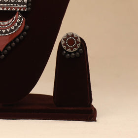 Bishnupur handpainted terracotta necklace set 22