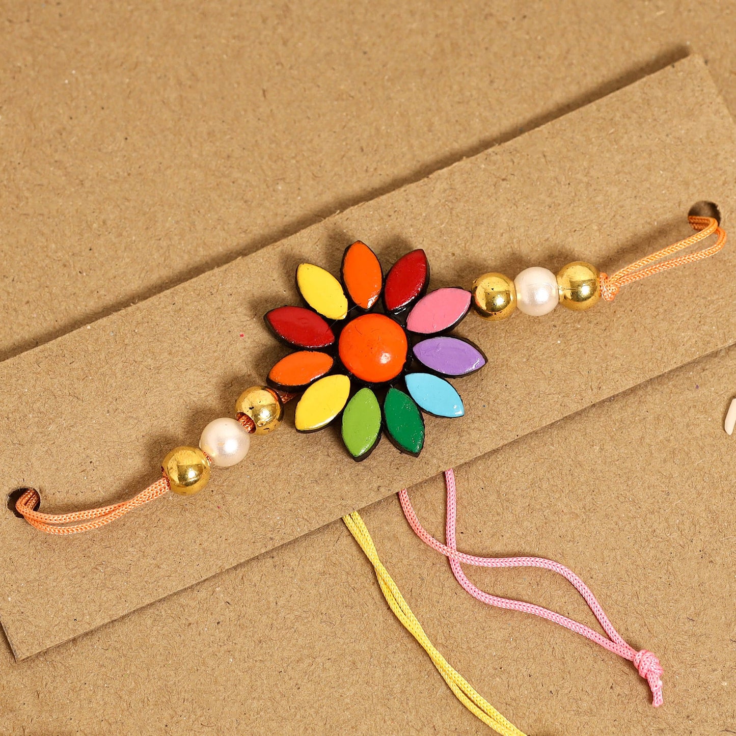  Bishnupur Handpainted Terracotta Rakhi