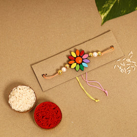  Bishnupur Handpainted Terracotta Rakhi