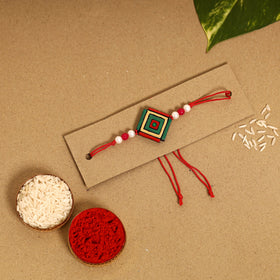  Bishnupur Handpainted Terracotta Rakhi