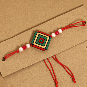  Bishnupur Handpainted Terracotta Rakhi