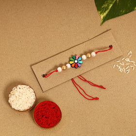  Bishnupur Handpainted Terracotta Rakhi