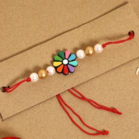  Bishnupur Handpainted Terracotta Rakhi