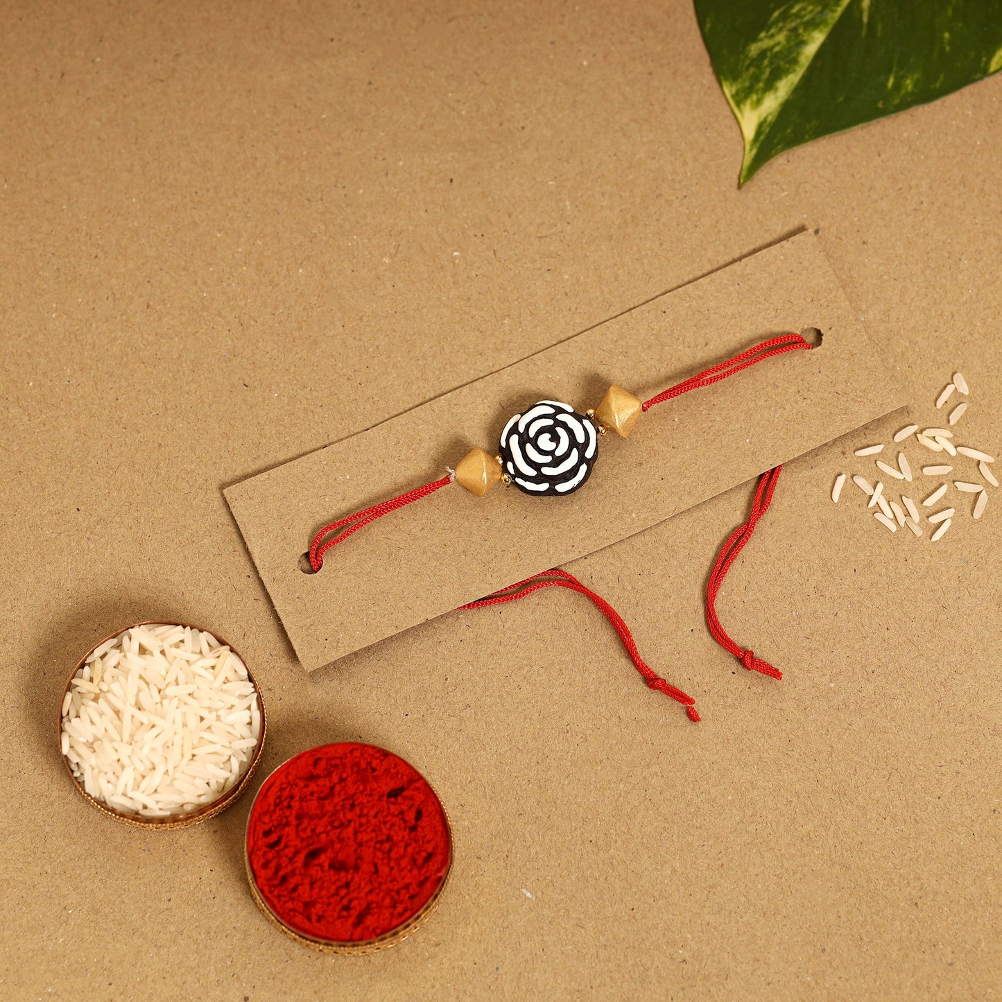  Bishnupur Handpainted Terracotta Rakhi