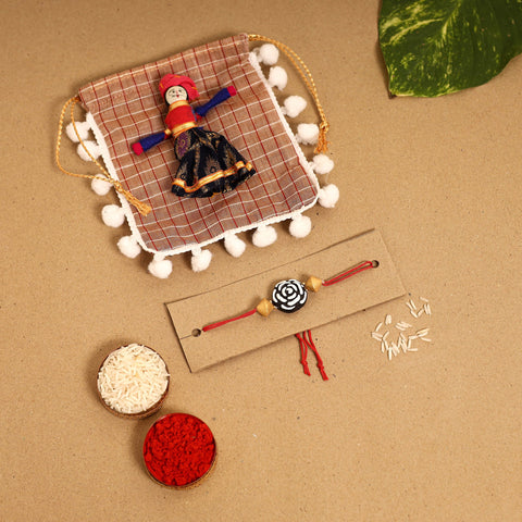  Bishnupur Handpainted Terracotta Rakhi