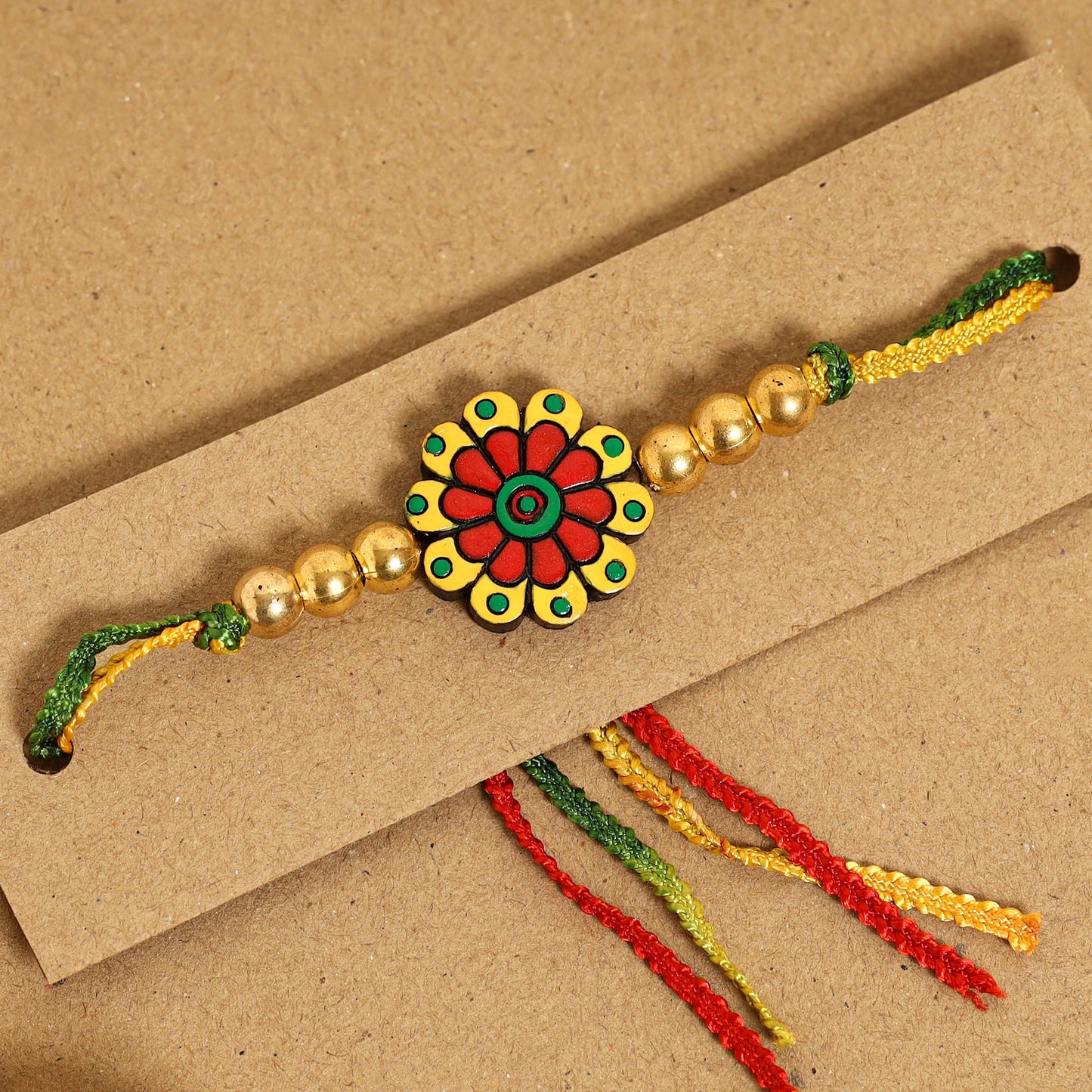  Bishnupur Handpainted Terracotta Rakhi