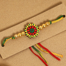  Bishnupur Handpainted Terracotta Rakhi