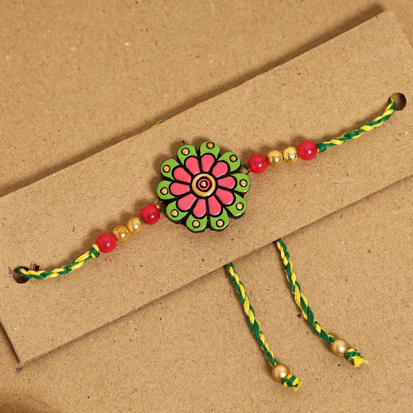  Bishnupur Handpainted Terracotta Rakhi