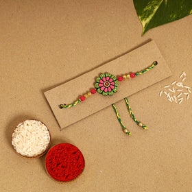  Bishnupur Handpainted Terracotta Rakhi