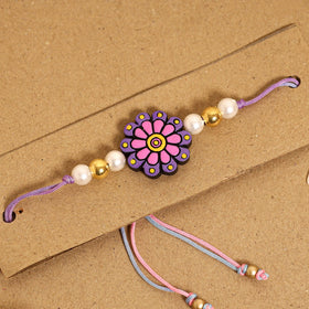  Bishnupur Handpainted Terracotta Rakhi