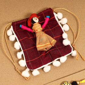  Bishnupur Handpainted Terracotta Rakhi