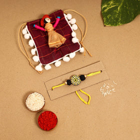  Bishnupur Handpainted Terracotta Rakhi