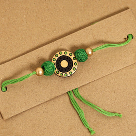  Bishnupur Handpainted Terracotta Rakhi