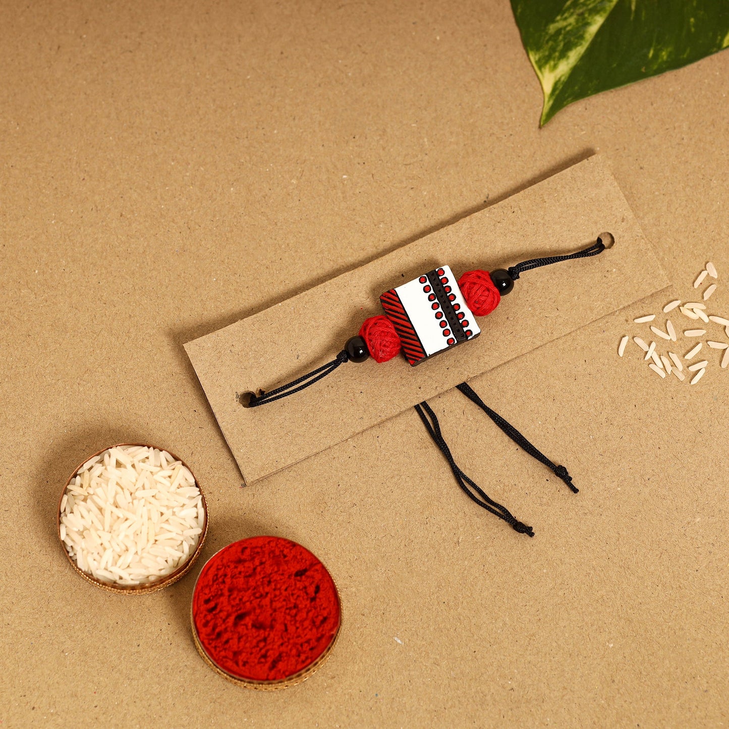  Bishnupur Handpainted Terracotta Rakhi