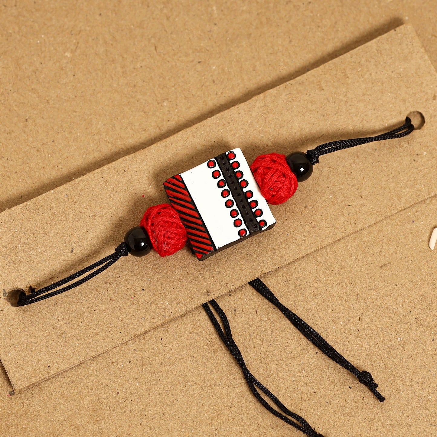  Bishnupur Handpainted Terracotta Rakhi