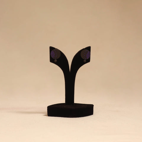 Bishnupur handpainted terracotta stud earrings 179