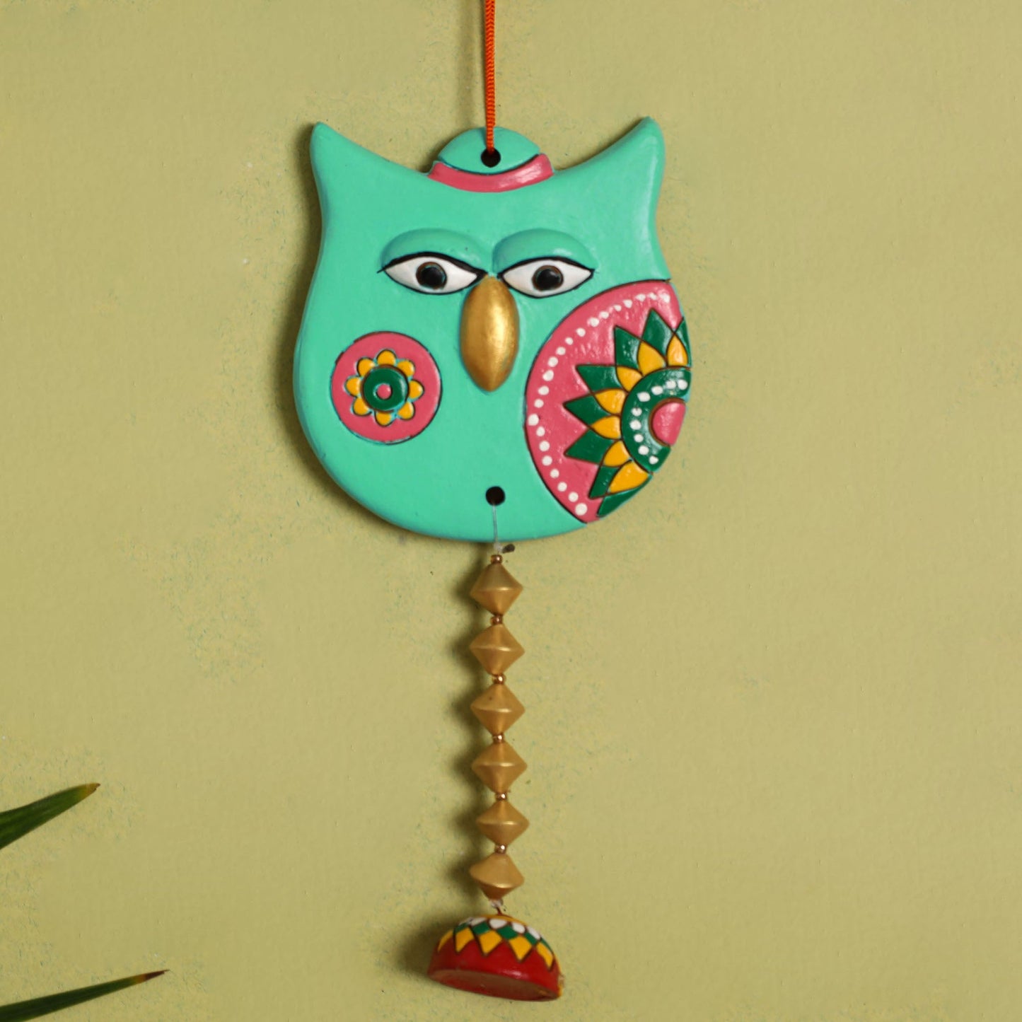  Bishnupur Handpainted Terracotta Wall Hanging 82 