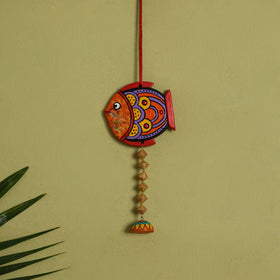  Bishnupur Handpainted Terracotta Wall Hanging 83 