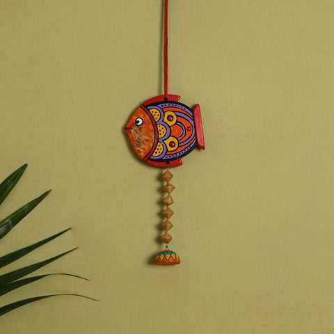  Bishnupur Handpainted Terracotta Wall Hanging 83 